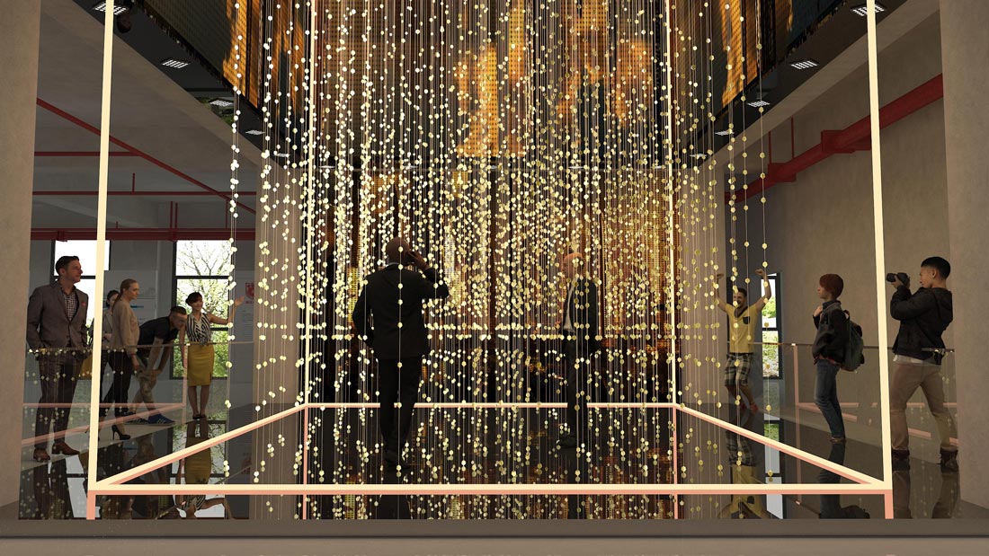 南京大學雙創成果展示規劃館設計效果圖-藝術投影